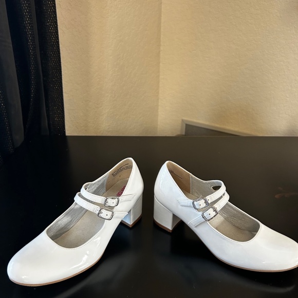 Harper Canyon White Patent Leather Heel Shoes Size 2M - Picture 3 of 5